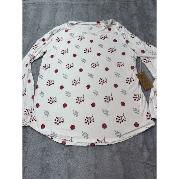 Kyte BABY Other - Kyte Holly Berry Mom Pajamas Top 2XL NWT super soft bamboo